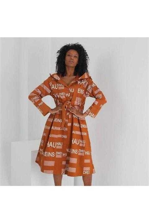 SEE MORE Kadın Turuncu Trençkot