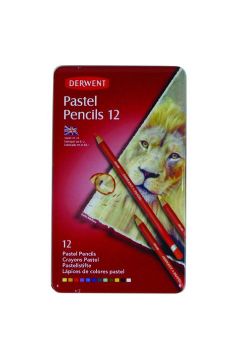 Derwent Pastel Kalem Seti 12'li Teneke Kutu 32991