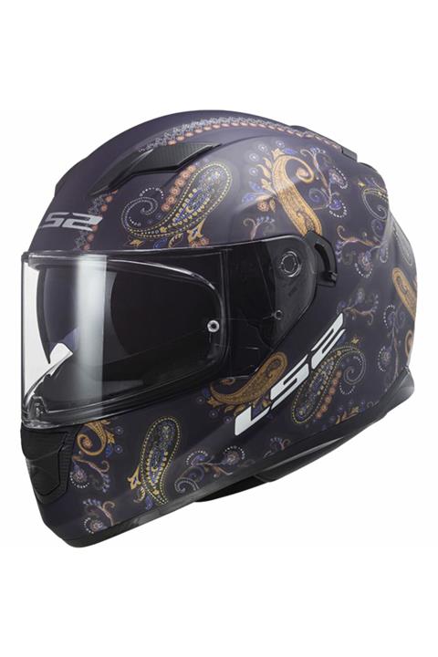 LS2 Stream Evo Pasly Mat Mor Kapalı Motosiklet Kaskı