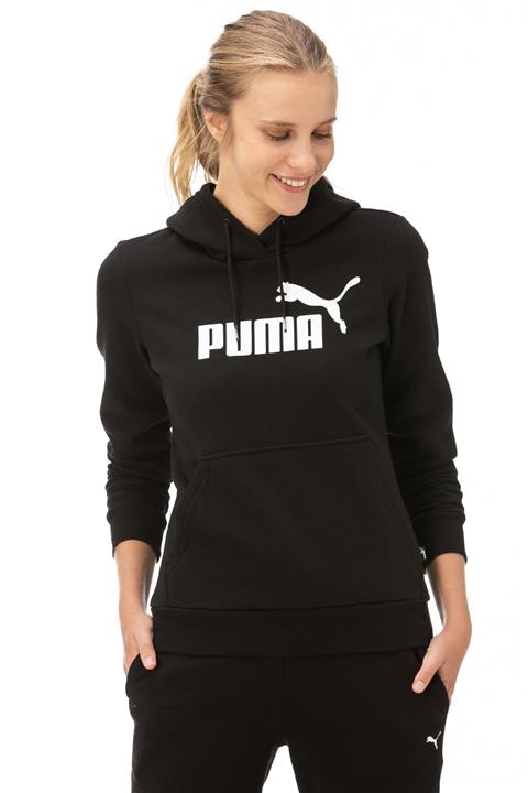 Puma ESS Logo Hoody Fl Kadın Siyah Sweatshirt 583282