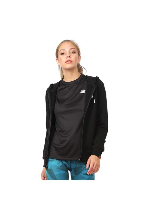 New Balance Kadın Siyah Eşofman Üstü Wps016bk