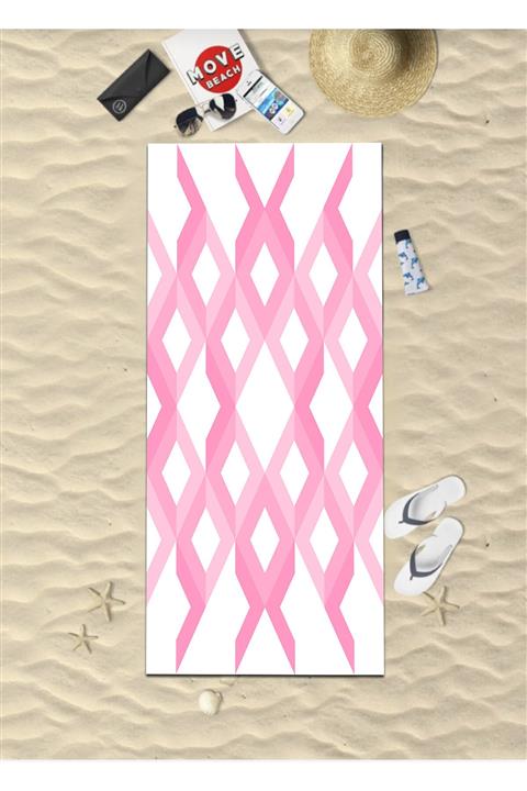 Ardizayn Pembe Rüya Dijital Baskılı 75x150 Cm Deniz Ve Plaj Havlusu
