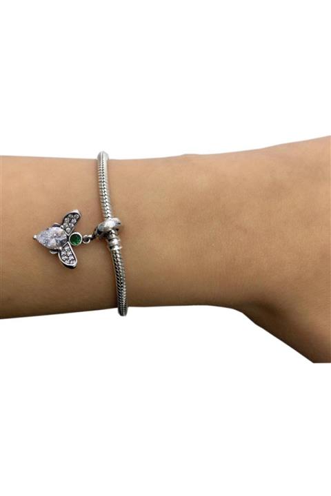 My Story Zirkon Damla Taşlı Gümüş Charm