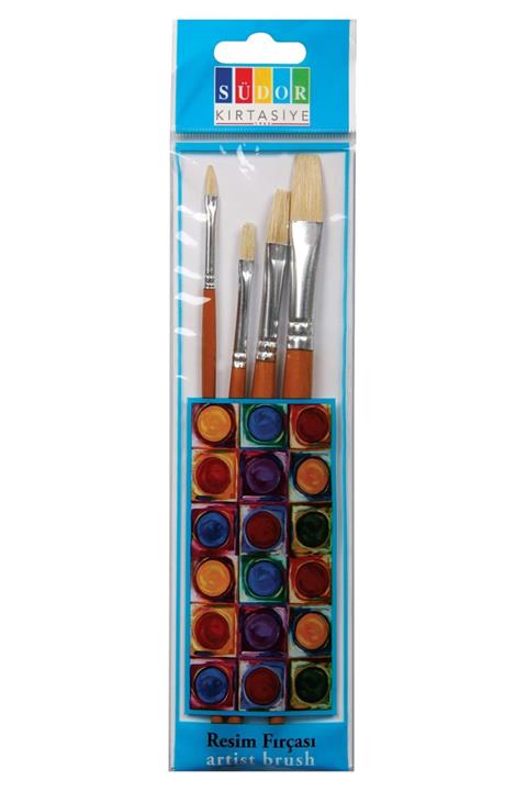 Südor Set 18 4 Lü Okul Fırçası 2-4-6-8 Sfset18