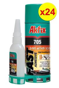 Akfix 705 Mdf Kit Hızlı Yapıştırıcı 200ml + 50gr 24 Adet