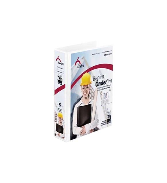 Önder Sunum Klasörü 4 Halkalı 70 Mm A4 Beyaz 2017-5