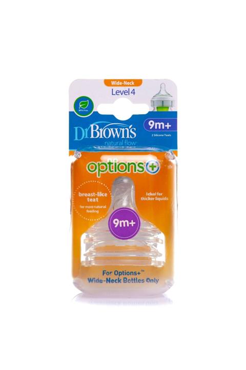 Dr Browns Geniş Ağız Options+ Biberon Emziği 9ay+
