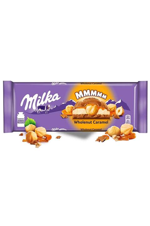 Milka Mmmax Wholenut Caramel Chocolate Bar 300 Gr