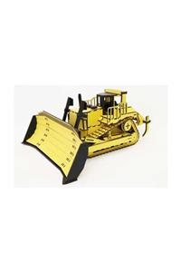 3D SERGİ 3d Ahşap Dozer Iş Makinesi Maketi 428 Parça