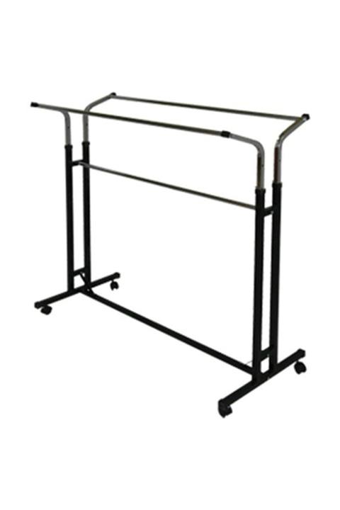 vitrinraf Tekerlekli Çift Taraflı Stand Askılık Stant