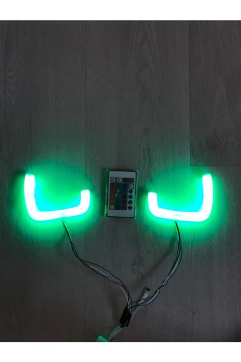 GENÇ GARAJ Gpower Dom C Tipi 120 Mm16 Renk Kumandalı Rgb Far Içi Angel Led