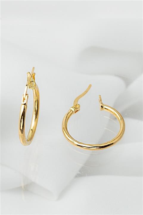 Bilezikci Halka 2 Cm Çaplı 22 Ayar Altın Küpe