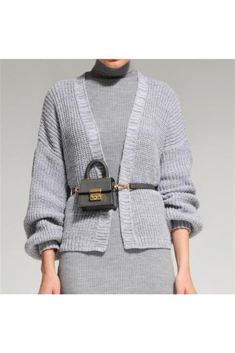 Black Ribbon Kilitli Mini Çanta