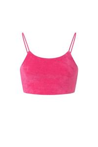 Oysho %100 Pamuklu Havlu Kumaşlı Crop Top