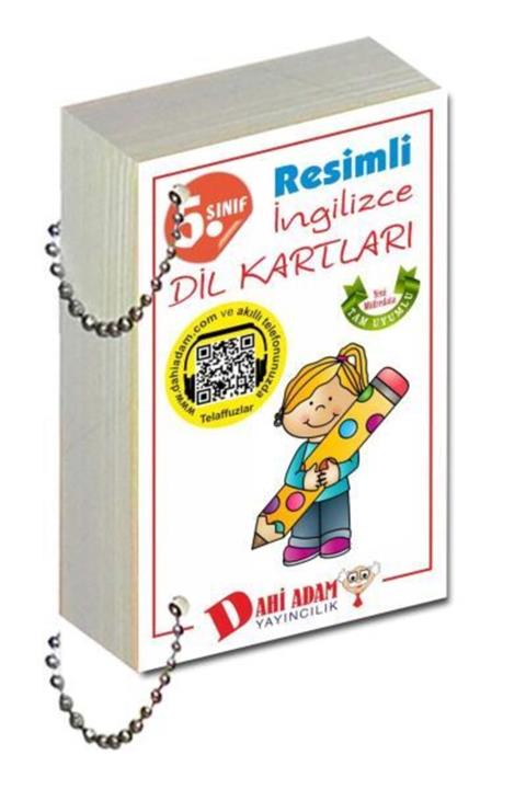 Dahi Adam Yayıncılık Dahi Adam 5. Sınıf Resimli Ingilizce Dil Kartları