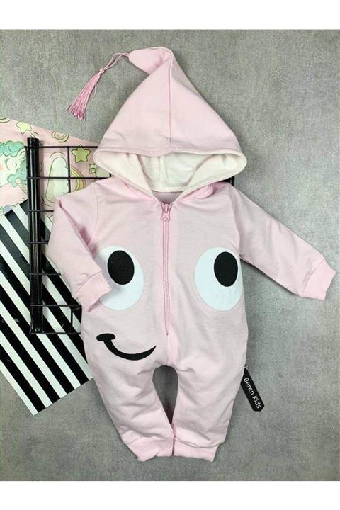Beren Kids Bakan Göz Desenli Sevimli Bebek Tulumu