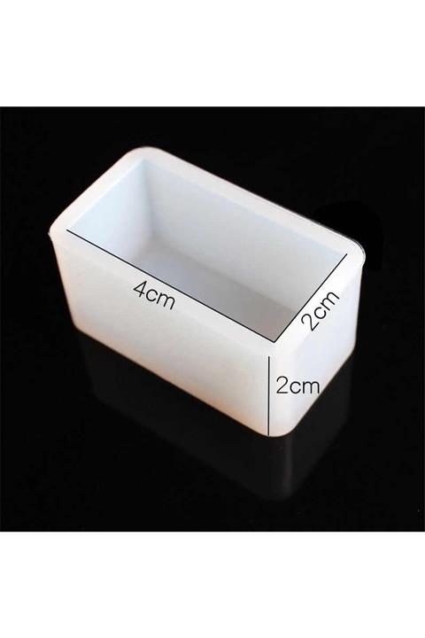 Hobizubi Dikdörtgen Reçine Epoksi Kalıp 4 cm 18