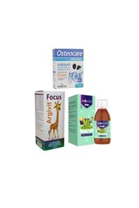 Osteocare Argivit Focus Şurup 150 Ml+kalsiyum, Magnezyum, Vitamin D3, Çinko 30 Tablet + Kids Magnezyum 100 Ml