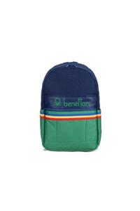 Benetton United Colors Of 70038 Lacivert-yeşil Okul Çantası