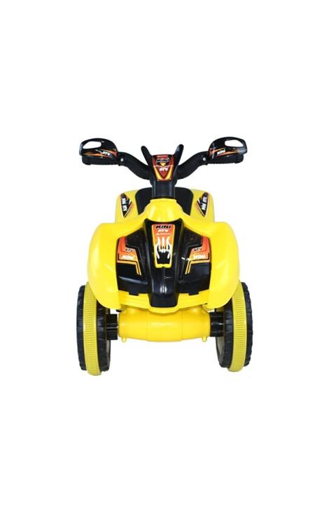 DUKADDO Mini Akülü Atv Led Işıklı Müzikli Motorsiklet Atv 6v Sarı
