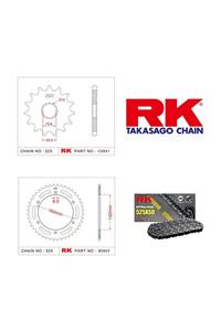 RK Hyosung Gt 650 Efı  Rk X-Ring Zincir Dişli Set 525 Xso 15/44T(2005-2015)