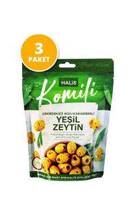 Komili Acılı Karabiberli Yeşil Zeytin 3x170g