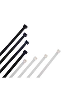 AKSUFEZ Plastik Beyaz Cırt Kelepçe 4.8 X 250 Mm 100 lü Tnr-0436