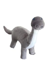 MY toys Yumuşak Peluş Dinozor 65 cm Gri Brontosaurus