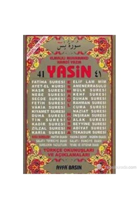 Ayfa Basın Yayın 41 Yasin 2 Renk Fihristli Türkçe Okunuşları ve Açıklamaları Rahle Boy Üçlü