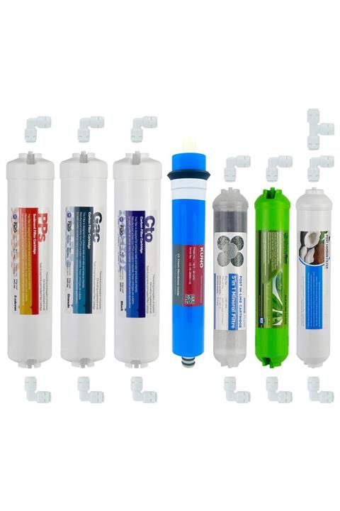 LG Kapalı Kasa Su Arıtma Cihazı 7 Li Inline Filtresi Seti 11 Aşamalı Kuno Membran