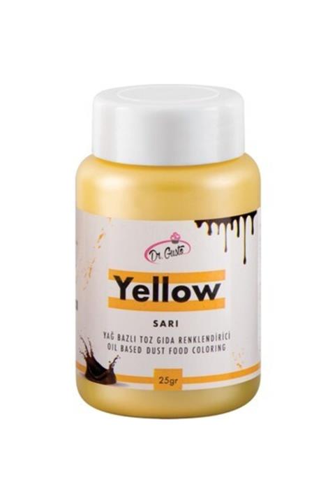 Dr. Gusto Pastry Planet Dr Gusto Yağ Bazlı Toz Boya Sarı 25 Gr