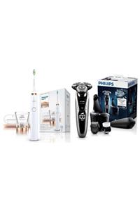 Philips 9000 Serisi Smart Clean Şarjlı Tıraş Makinesi/sonicare Diamond Clean Sonic Rosegold Şarjlı Diş F.set