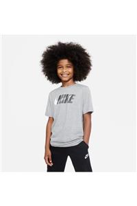 Nike Nıke Boys' Sportsweat Swoosh Erkek Çocuk Tişört Dc7796-063