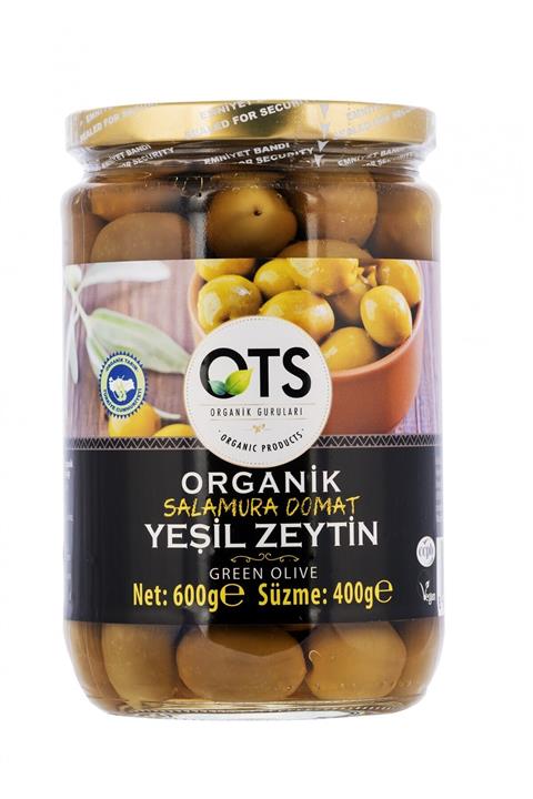 OTS Organik Salamura Domat Yeşil Zeytin 600 gr