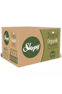 Sleepy Doğal Organik Pamuklu Islak Havlu Mendil (24x50 Adet) 1200 Yaprak