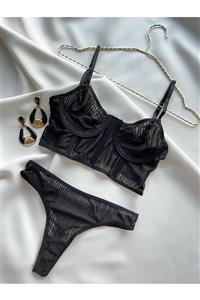 WAHSHE Soft Lia Siyah Bralet Set