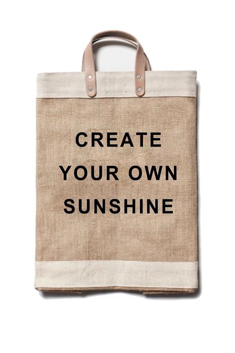 Moncvas Create Your Own Sunshıne Jüt Plaj El Yaz Çantası