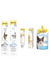 Gimcat Taurine + Kitten Paste + Multi Vitamin Paste Kedi Macunları + Milk Latte Calcium Sıvı Kedi Sütü