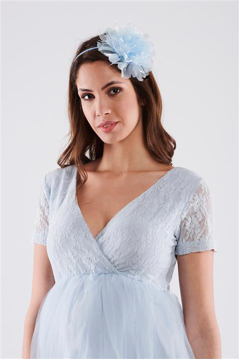 Lyn Devon Hamile Flower Mavi Lohusa Taç