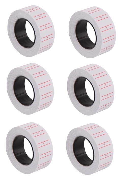 BANTFİX Fiyat Etiketi 500'lü Beyaz 10 M X 21 Mm 6 Adet