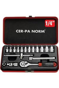 CERPA NORM Cer-pa Lokma Anahtar Takımı 1/4 Inc - 18 Pcs.