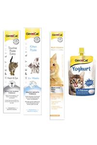 Gimcat Taurine + Kitten Paste 50 g+ Multi Vitamin 100 g Paste Kedi Macunları + Kedi Pudingi 150 g