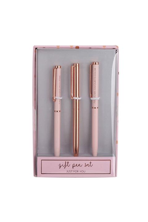 Pyrus 3 Lü Kalem Seti Pembe
