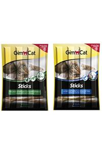 Gimcat Sticks 10 Adet Kedi Ödül Çubuğu 5 Kuzulu + 5 Somonlu