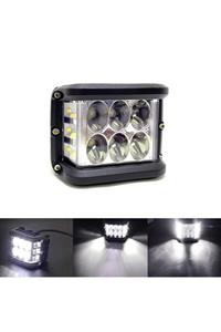 Blingston Off Road Led Projektör Çalışma Sis Lambası Beyaz 3 Modlu Beyaz Çakarlı 12 Ledli Onp0524