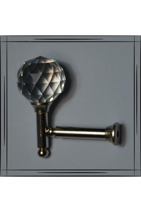 GÜLPINAR PERDE Gümüş Renso Kristal Taşlı Fon Askısı