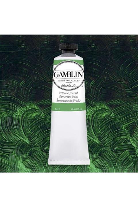 GAMBLIN COLORS Gamblın Artıst Grade Oıl Colors 37ml Phthalo Emerald