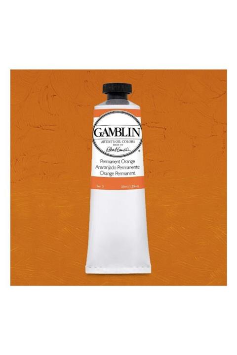 GAMBLIN COLORS Gamblın Artıst Grade Oıl Colors 37ml Permanent Orange