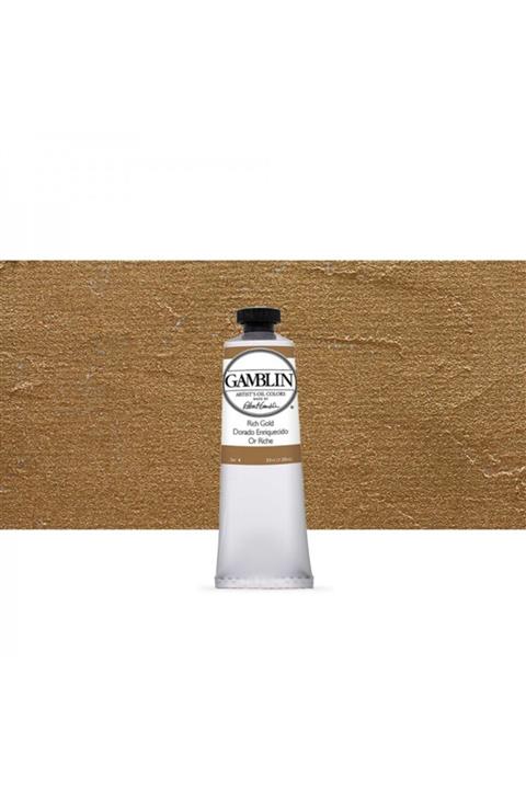 GAMBLIN COLORS Gamblın Artıst Grade Oıl Colors 37ml Rıch Gold