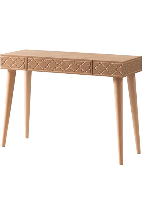 Geppetto Home 110'luk Damask Desuar Cilasız Ham Ahşap